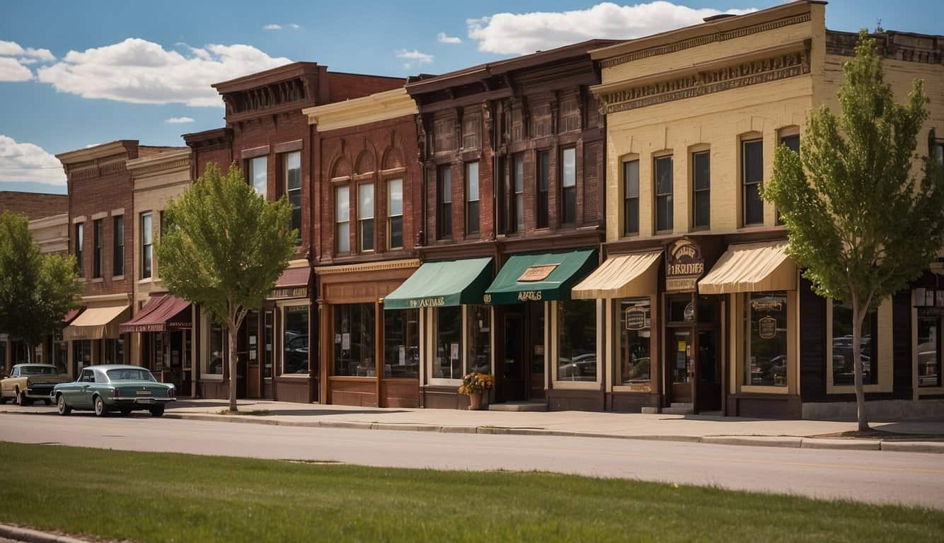 The historic buildings of Driggs stand proudly, each with its own unique story to tell. The architecture reflects the town's rich history and the passage of time